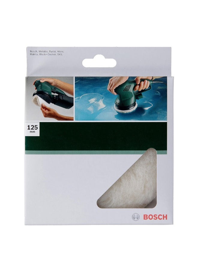 BOSCH 2609256049 125mm Lambswool Bonnet for Random Orbit Sander  - Image 2
