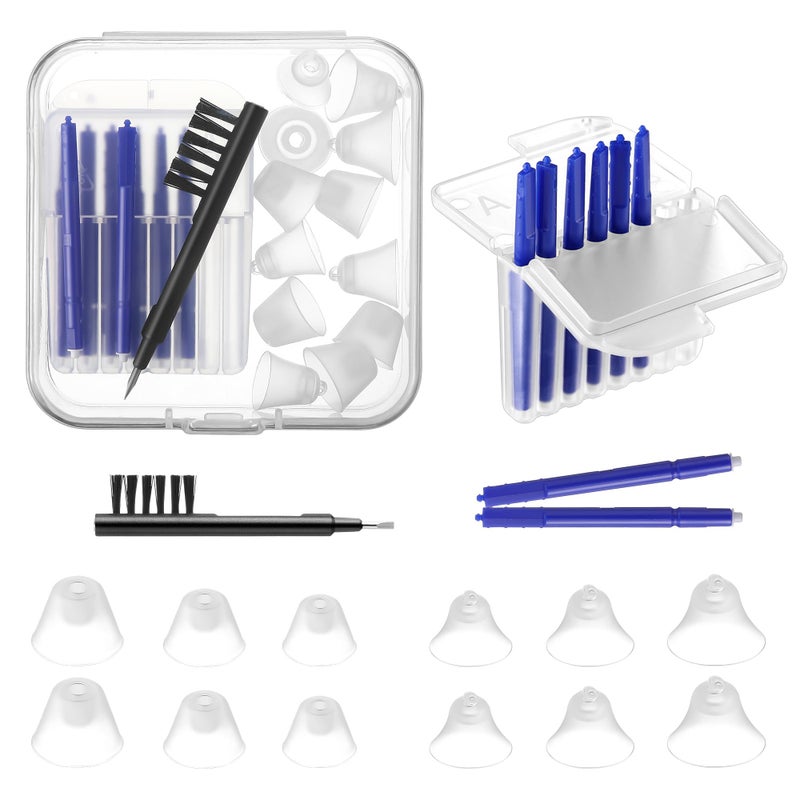 Wovnet Hearing Amplifier Accessories Kit, Compatible with Audien Hearing Amplifier Cleaning Tools, Includes 6 Sizes Silicone Dome, Cleaning Brush and Screwdriver, Wax Guards, Carrying Case(8 Pcs) - Image 1