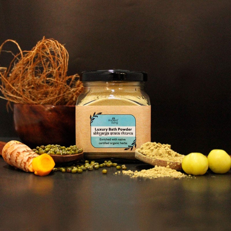 Ancient Living Organic Luxury Bath Powder 200g Jar Deep Cleansing 100 ChemicalFree Suitable for All Skin Types - Image 2
