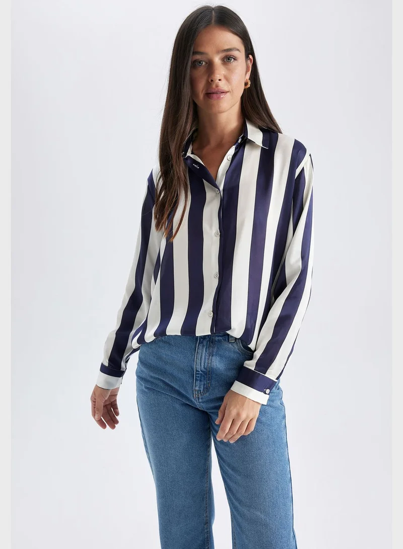 DeFacto Oversize Fit Long Sleeve Shirt