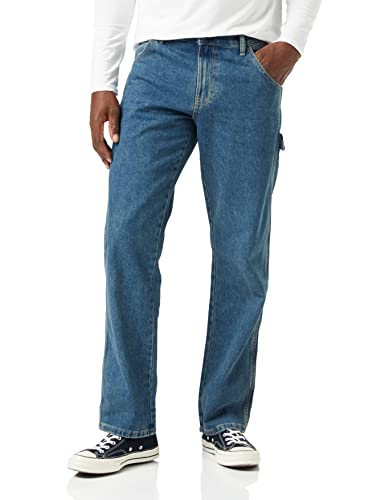 Dickies Men's Relaxed Straight Fit Carpenter Jean, Tinted Heritage Khaki, 32x34 - Image 1