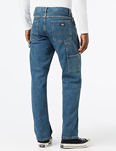 Dickies Men's Relaxed Straight Fit Carpenter Jean, Tinted Heritage Khaki, 32x34 - Image 3