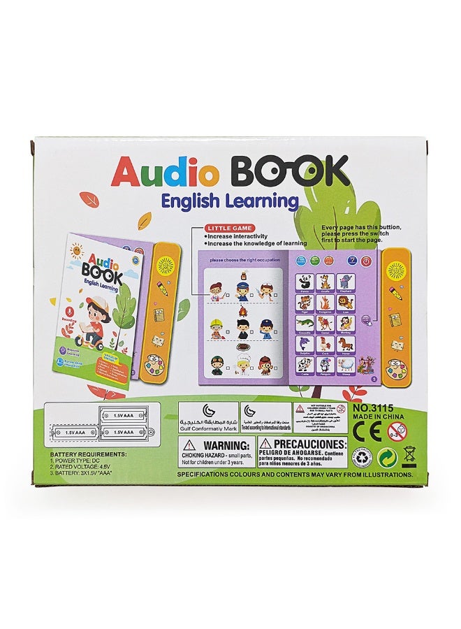 Interactive English Learning Sound Book for Kids | Audio Talking Toy with Songs and Educational Games | Best Gift for Children Boys Girls Ages 3+ Years Old - Image 3