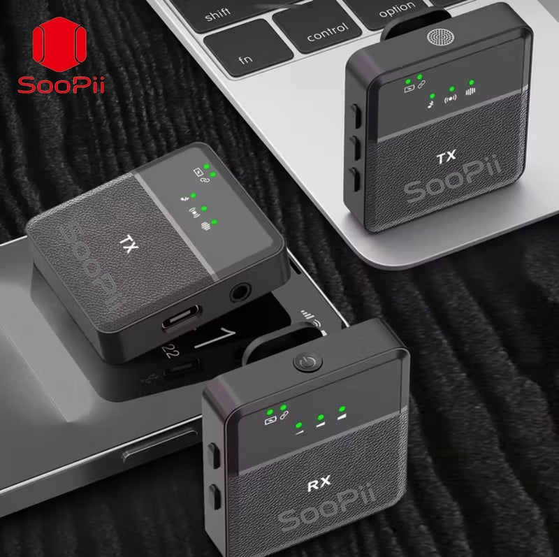 SOOPII SX9 Wireless Microphone for PC, Android,iOSSmartphones,Tablets& Cameras, Dual Collar Mics with 1 Receiver,360° Noise Cancellation,Plug& Play, Ideal for YouTube, Vlogs, Live & Video Recording - Image 5