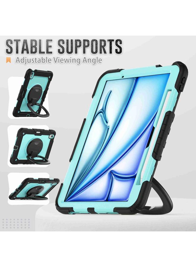 Zaboon Case For iPad Air 11 2025 / 2024 Handle Silicone Hydric PC Tablet Case with Shoulder Strap - Image 5