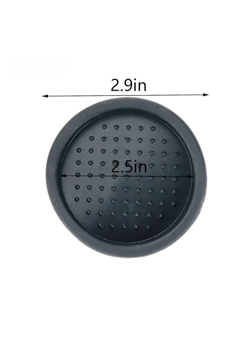 Liying 2Pcs Food Grade Silicone Coffee Tamper Mat Compact Anti Slip (Round), Soft Odorless 7.5cm Coffee Tamp Station for Espresso Baristas Powder Maker - Image 3