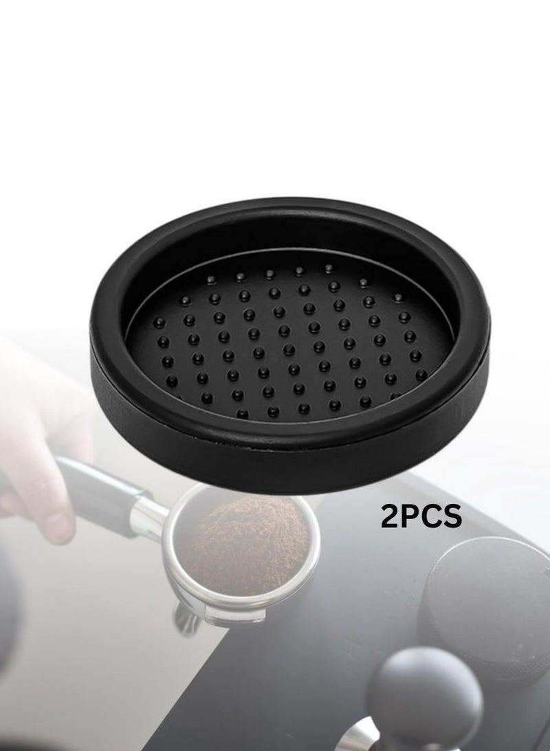 Liying 2Pcs Food Grade Silicone Coffee Tamper Mat Compact Anti Slip (Round), Soft Odorless 7.5cm Coffee Tamp Station for Espresso Baristas Powder Maker - Image 4