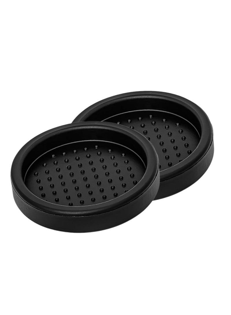 Liying 2Pcs Food Grade Silicone Coffee Tamper Mat Compact Anti Slip (Round), Soft Odorless 7.5cm Coffee Tamp Station for Espresso Baristas Powder Maker - Image 1