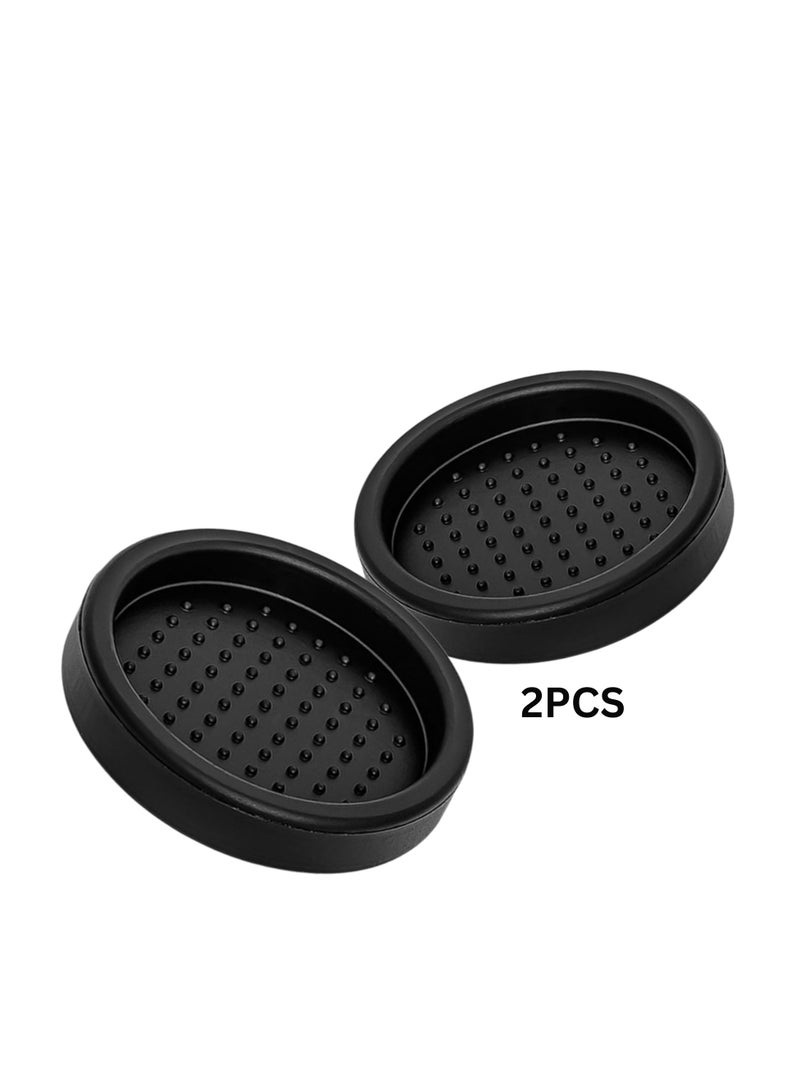Liying 2Pcs Food Grade Silicone Coffee Tamper Mat Compact Anti Slip (Round), Soft Odorless 7.5cm Coffee Tamp Station for Espresso Baristas Powder Maker - Image 2