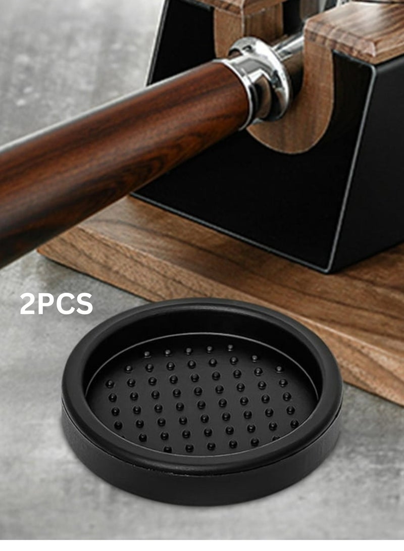 Liying 2Pcs Food Grade Silicone Coffee Tamper Mat Compact Anti Slip (Round), Soft Odorless 7.5cm Coffee Tamp Station for Espresso Baristas Powder Maker - Image 5