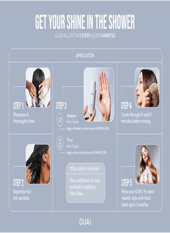 Ouai - OUAI Hair Gloss Protect Color & Treat Damage 177ml - Color Treatment & Damage Repair - Image 1