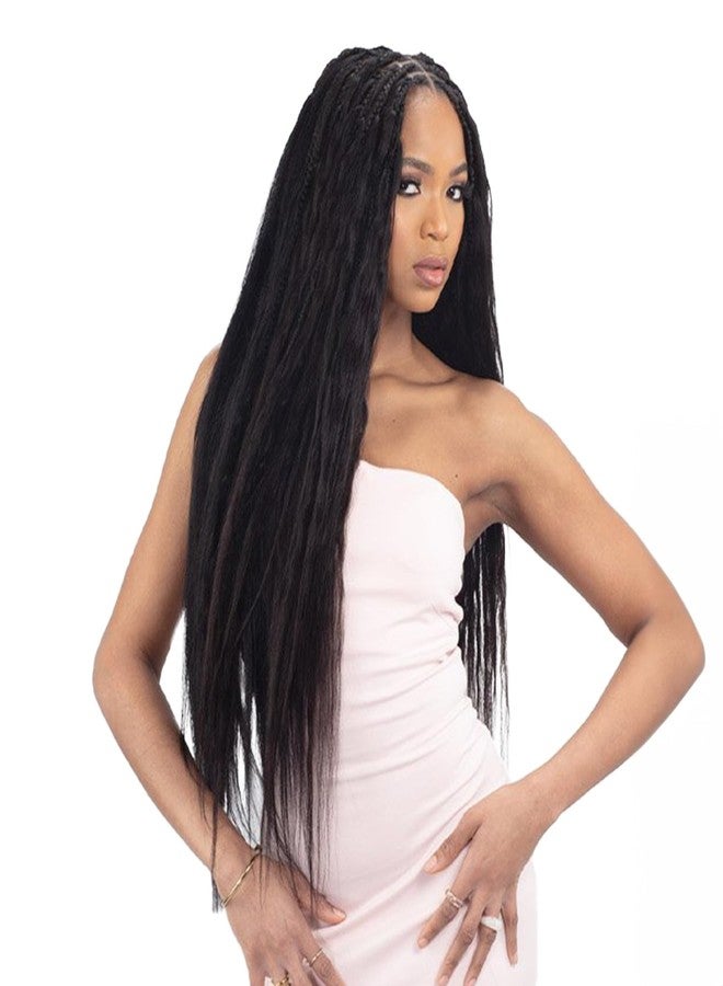 SHAKE-N-GO FreeTress Human Hair Braids Wet N Wavy Deep Bulk 18"" (Dark Brown 2) - Image 3