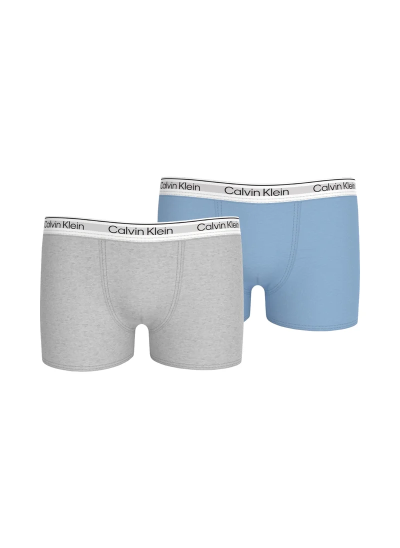 Calvin Klein Jeans Boys' 2 Pack Trunks - Cotton, Multicolor