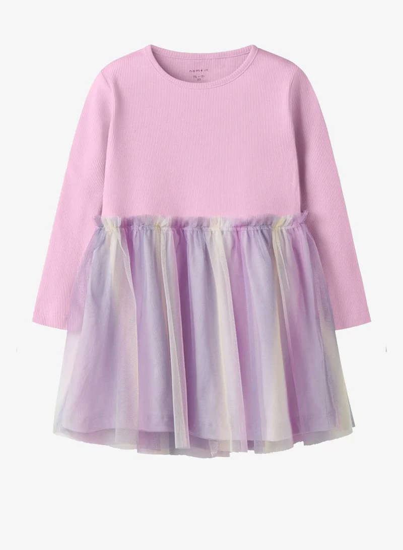 NAME IT Kids Long Sleeve Mini Dress
