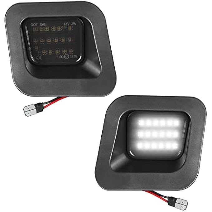 Khazna Full Led License Plate Light Tag Light For 20032018 Dodge Ram 1500 2500 3500 Pickup Truck 6000K White Tag Lamp Assembly Replacement 2 Pcs - Image 1