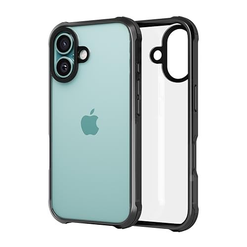 CASEGEAR Tough Grip Armour Case Compatible with iPhone 16 | 12 Feet Drop Protection | 360° Protection | Shock Proof Drop Tested | Black - Image 1