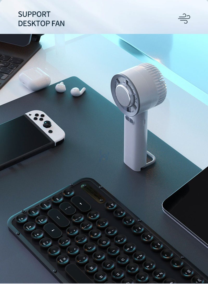 LOOPITYS Battery powered portable mini fan, personal portable cooling fan, portable charging semiconductor desktop mini fan - blue - Image 5