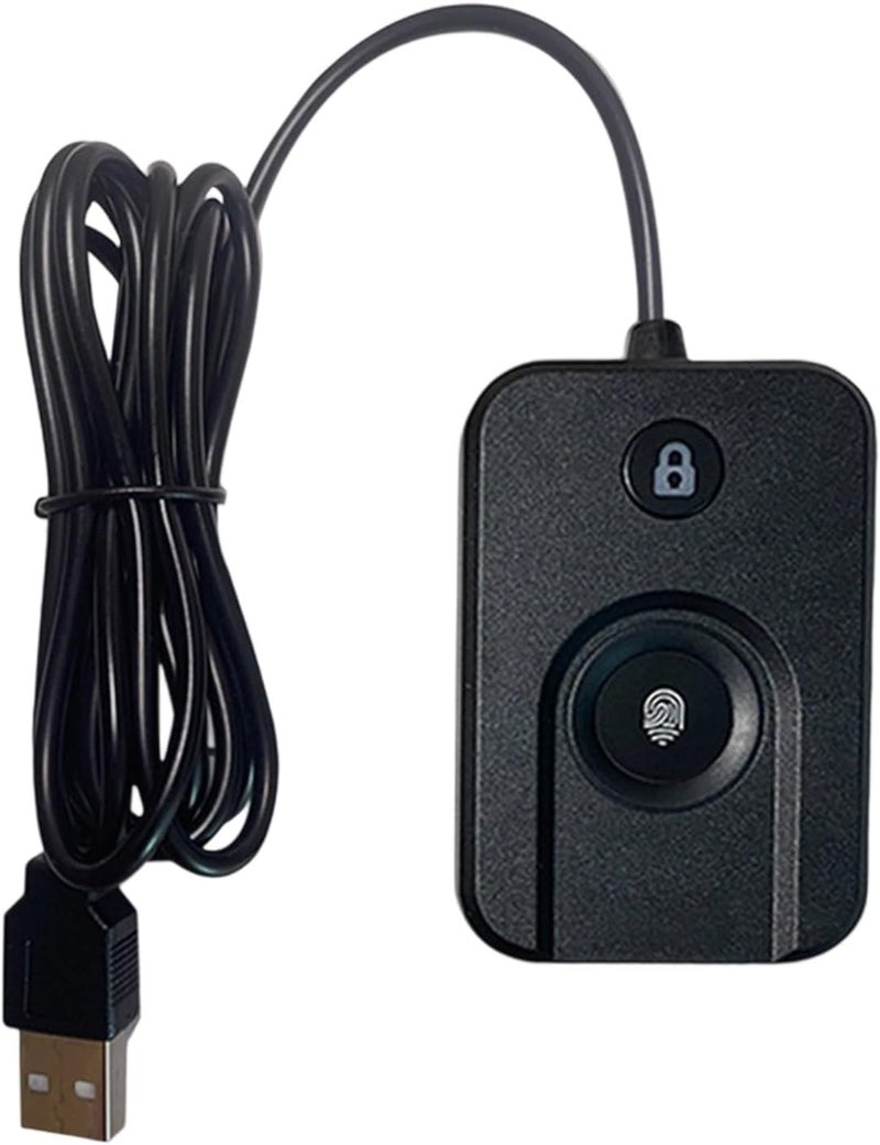 USB Fingerprints Login Device for 10/11 with Multiple Account and 1 Clicks Locks Screen Includes 5ft Extension Cable Multiple Account Fingerprints Login - Image 1