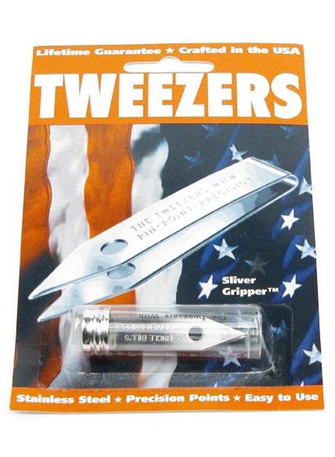 Sliver Gripper Uncle Bill's 19074 Tweezers in a Recloseable Tube - Image 4