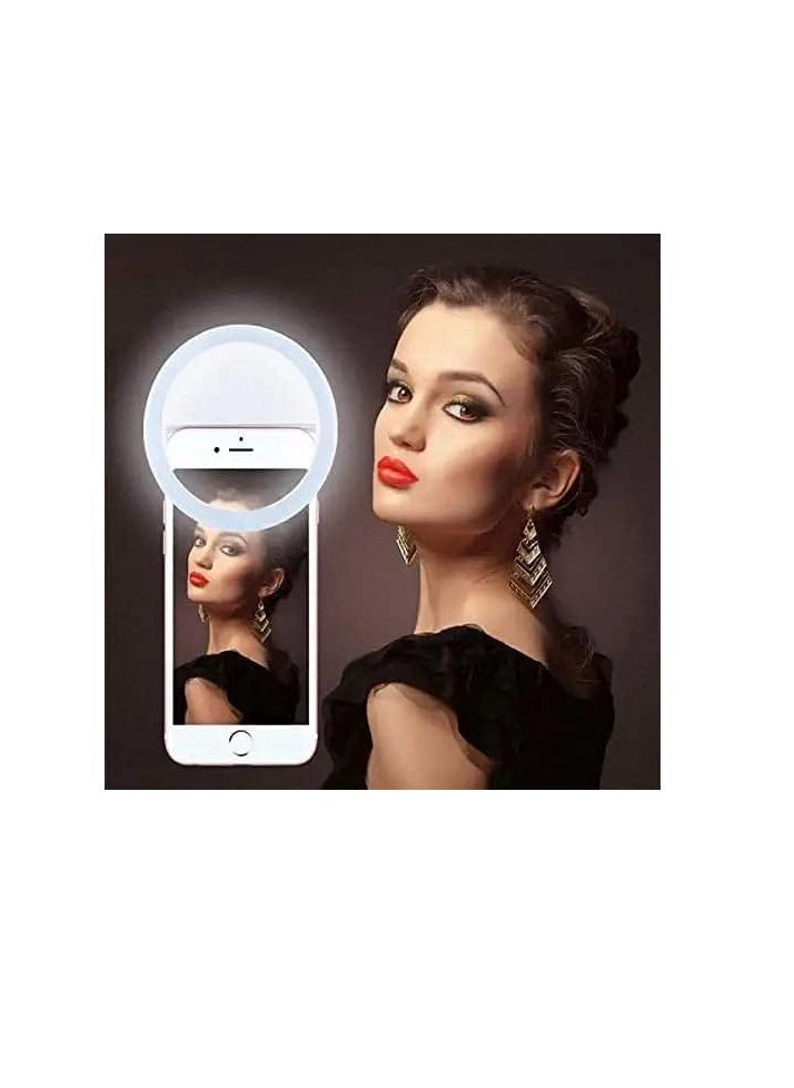 Generic - MAGBA Portable LED Selfie Ring Light for All Smartphones | Enhanced Ring Light for Tablets with 3 Brightness Levels for Photography and Video Calling (Smartphones, Laptops, Tablets with LED Light) - Image 1