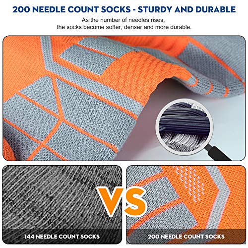 Hylaea Low Cut Athletic Running Socks for Women Men Cushion No Show Compression Socks for Sprots Gym Workout Cushion Coolmax - Image 4
