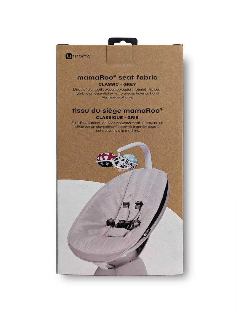4moms Extra Seat Fabric, MamaRoo Baby Swing, Model 1046, Black Classic - Image 3