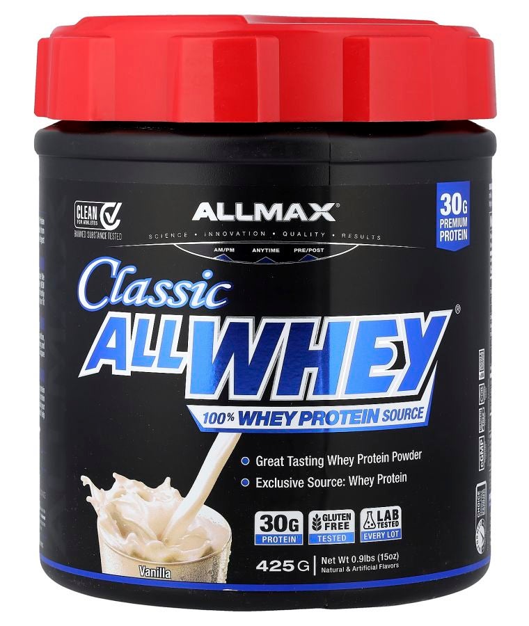 Allmax CLASSIC ALLWHEY® 100% Whey Protein Source Vanilla 0.9 lbs (425 g)