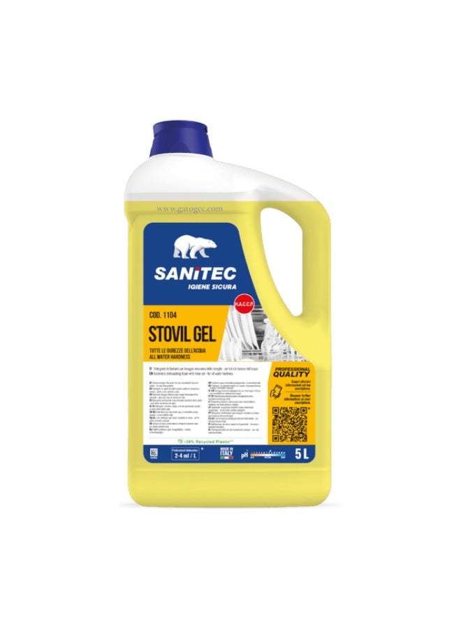 Sanitec Stovil Gel Dishwasher Liquid - 5L