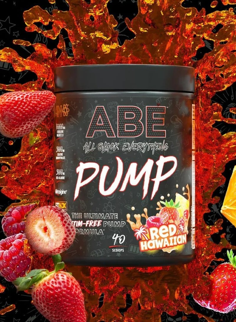ABE Pump Stim Free ,Red hawaiian, 40 Scoops 500 Grams