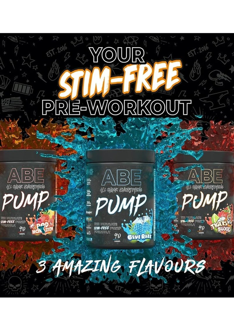 ABE Pump Stim Free ,Red hawaiian, 40 Scoops 500 Grams