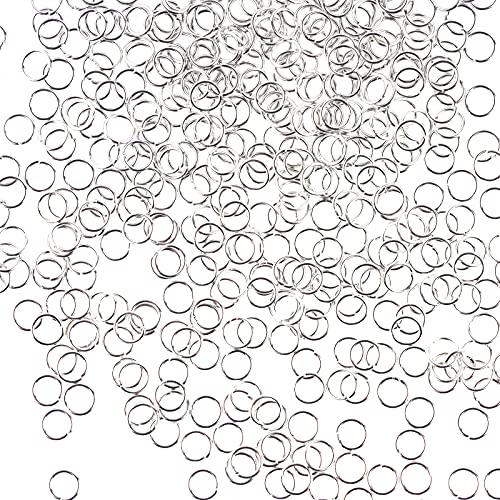 WUBOECE 6mm Open Jump Rings Jewelry DIY Findings for Choker Necklaces Bracelet Making, Silver, 1000 PCS - Image 1