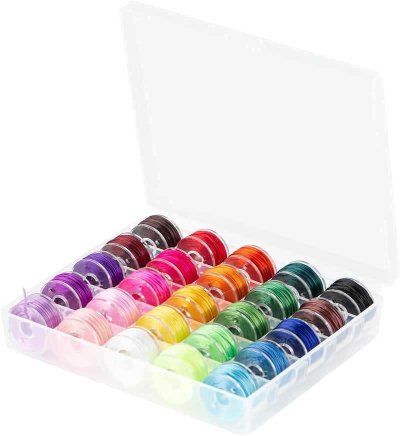 Excefore Elastic String, 25 Colors Elastic Cord Kit for Bracelet Making, 6m Elastic String Elastic Cord Stretchy Bracelet String, for Bracelet Making, Beading, Necklace, and Craft Supplies - Image 1
