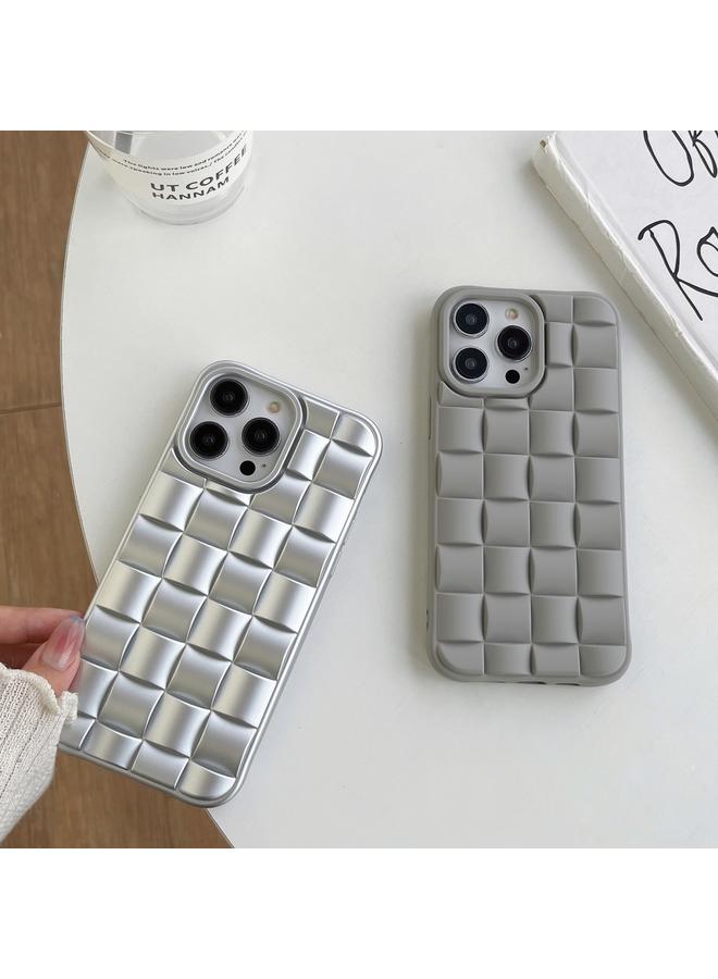 زبون جراب لهاتف iPhone 13 Pro Max بتصميم مكعب ثلاثي الأبعاد وملمس جلدي - Image 3