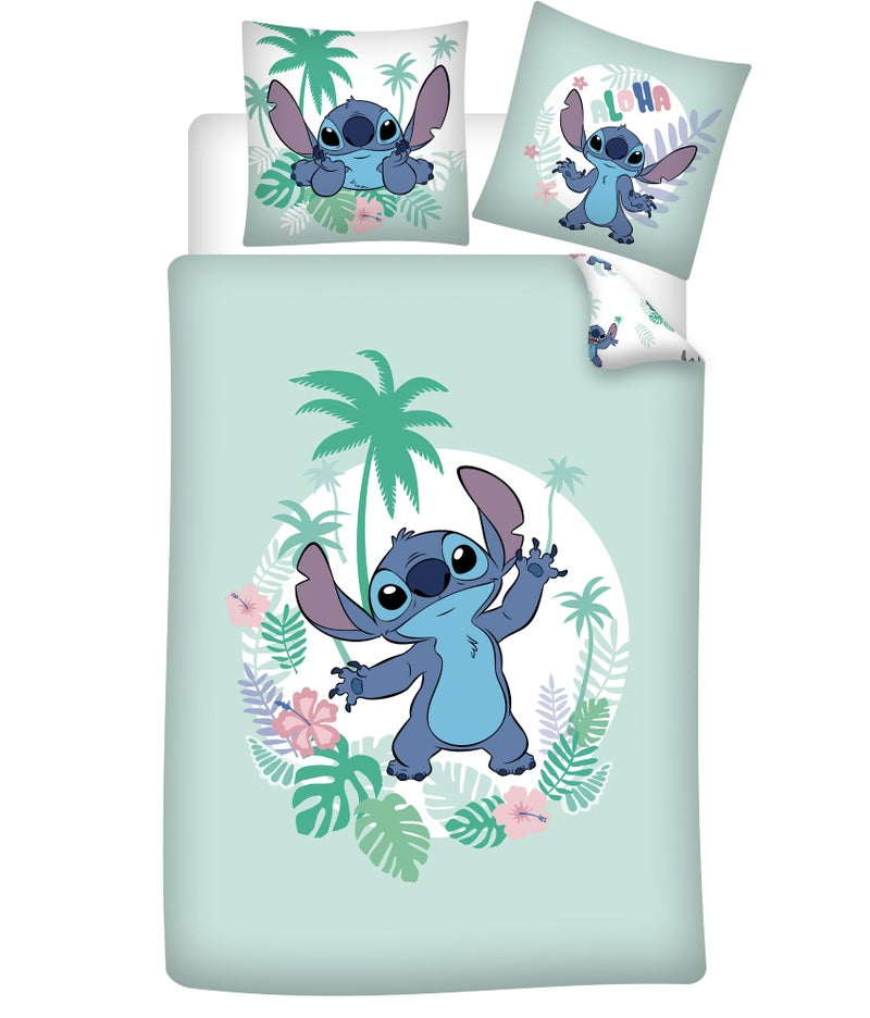 Stitch Hawaii Bedding Set 100 Cotton Duvet Cover 140 x 200 cm  Pillowcase 65 x 65 cm
