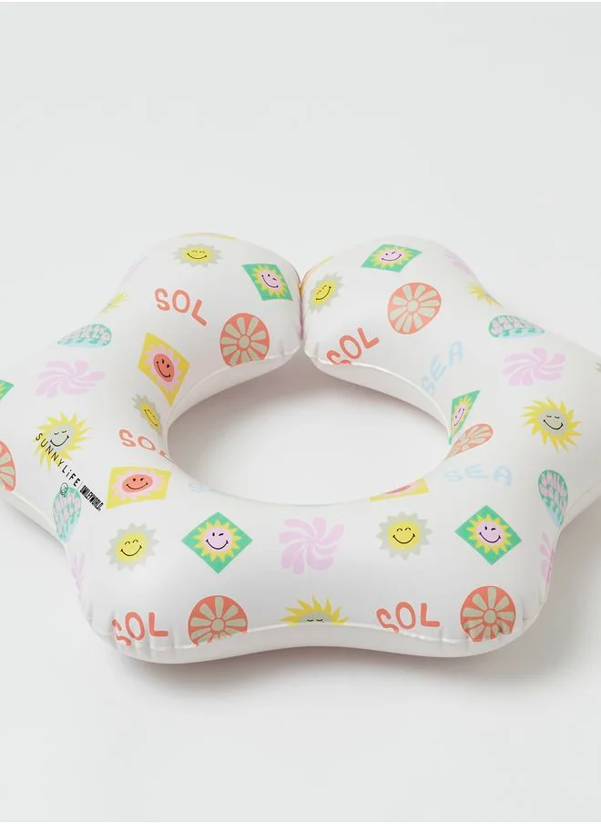 SUNNY LIFE Kiddy Float Ring Smiley World Sol Sea