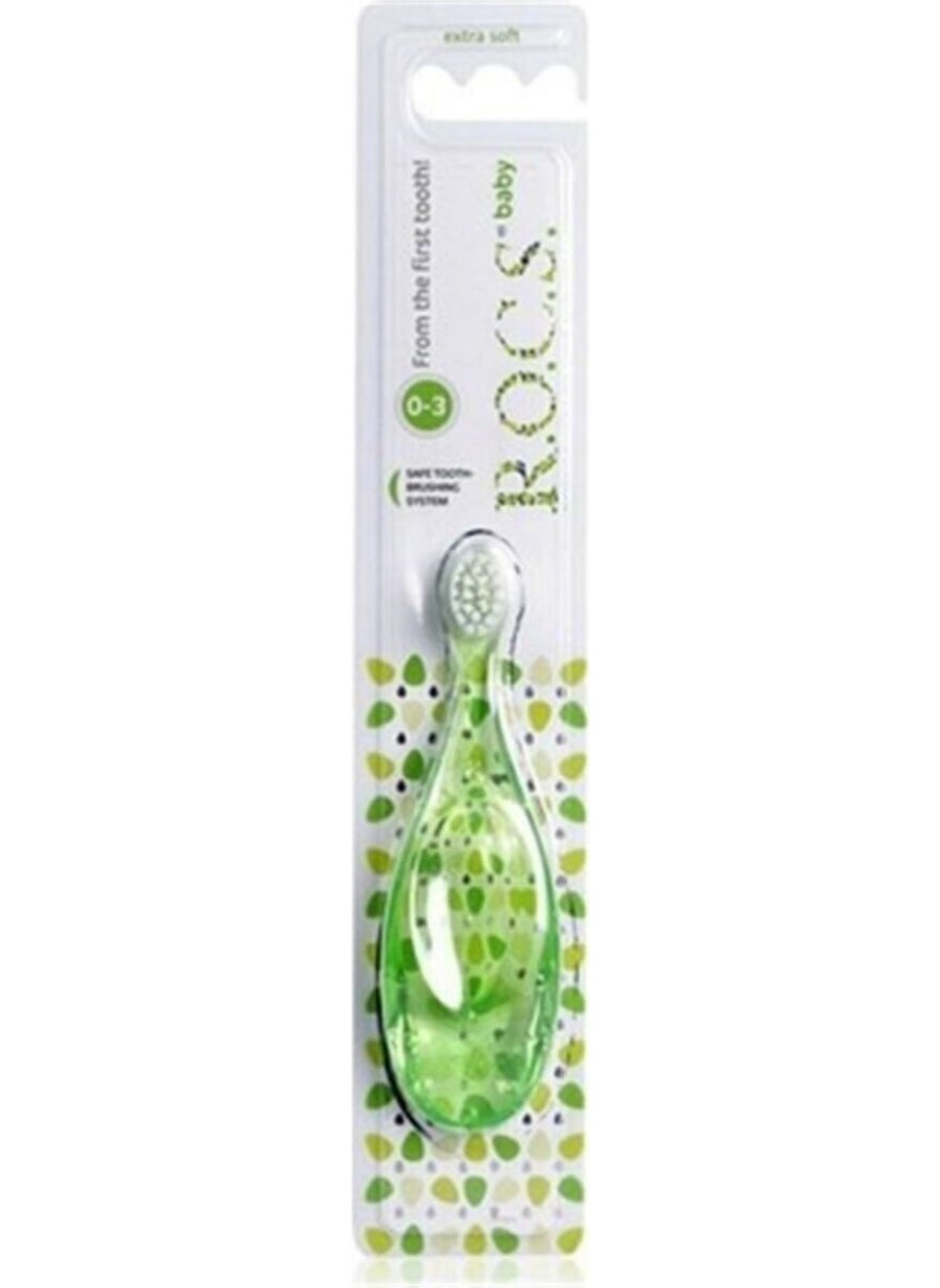 Rocs R.o.c.s. 0-3 Years Old Toothbrush Green 