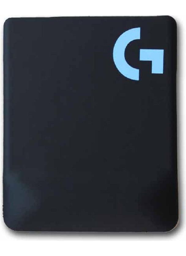 Lunatic - Logitech Square Size Black Ergonomic Water Sweat Resistant Mouse Pad with Wristband - Image 1