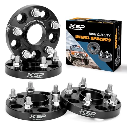 KSP PERFORMANCE KSP 20mm 5x114.3 Hubcentric Wheel Spacers Fit TC XB, ES300 350, GS300 350 430,IS250 300 350,LS400 430 460,RC300 350, Camry Highlander Tacoma(4 pcs 60.1 bore 12X1.5mm) - Image 1
