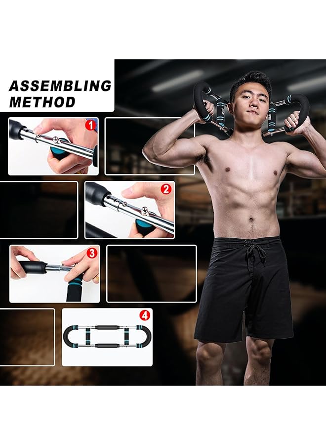 NALACAL Twister Arm Exerciser Adjustable Chest Expander Biceps Triceps Forearm Inner Thighs & Shoulder Muscle Fitness Equipment Upper Body Strength Training Machine Portable Home Fitness Equipment - Image 4