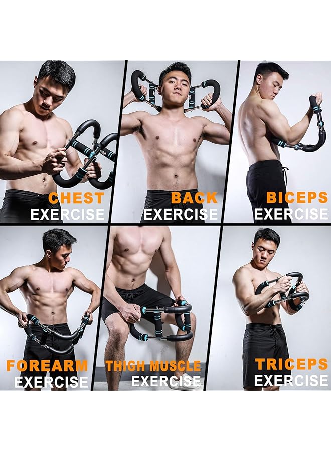 NALACAL Twister Arm Exerciser Adjustable Chest Expander Biceps Triceps Forearm Inner Thighs & Shoulder Muscle Fitness Equipment Upper Body Strength Training Machine Portable Home Fitness Equipment - Image 2