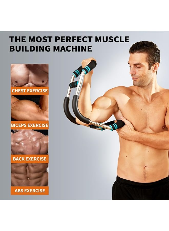 NALACAL Twister Arm Exerciser Adjustable Chest Expander Biceps Triceps Forearm Inner Thighs & Shoulder Muscle Fitness Equipment Upper Body Strength Training Machine Portable Home Fitness Equipment - Image 3