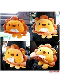 RoadPower Car Tissue Box Cute Cartoon Soft Plush Napkin Tissue Paper Holder Portable Paper Package Case Car Seat Tissue Box Car Styling Accessories 2 Pack  - Image 4