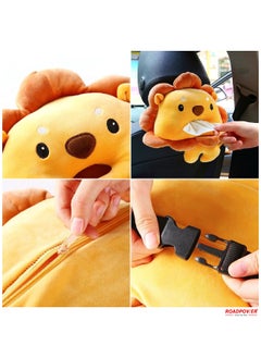 RoadPower Car Tissue Box Cute Cartoon Soft Plush Napkin Tissue Paper Holder Portable Paper Package Case Car Seat Tissue Box Car Styling Accessories 2 Pack  - Image 5