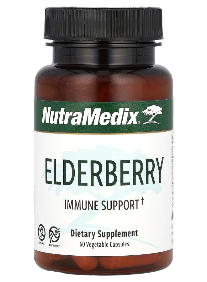 Elderberry Immune Support 500 mg 60 Vegetable Capsules