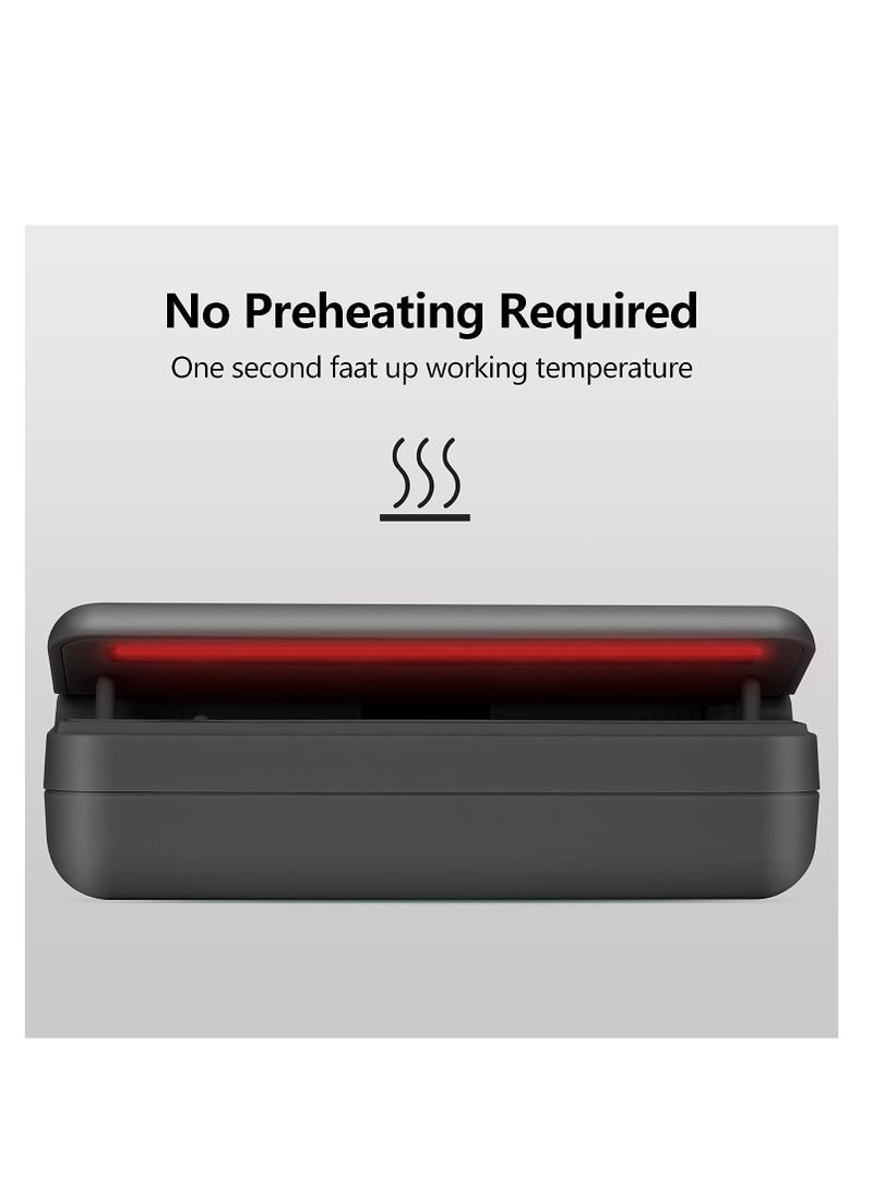 SYOSI - Portable Food Seal Machine For Plastic Bags Kitchen Handheld Vacuum Sealer Small Chip Bag Resealer And Opener Hand Packet Sealer And Cutter Kitchen Gadgets Sealing Clip - Image 1