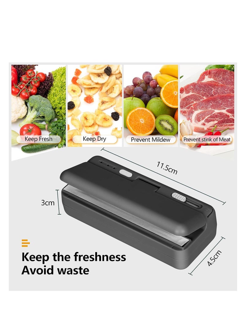 SYOSI - Portable Food Seal Machine For Plastic Bags Kitchen Handheld Vacuum Sealer Small Chip Bag Resealer And Opener Hand Packet Sealer And Cutter Kitchen Gadgets Sealing Clip - Image 1