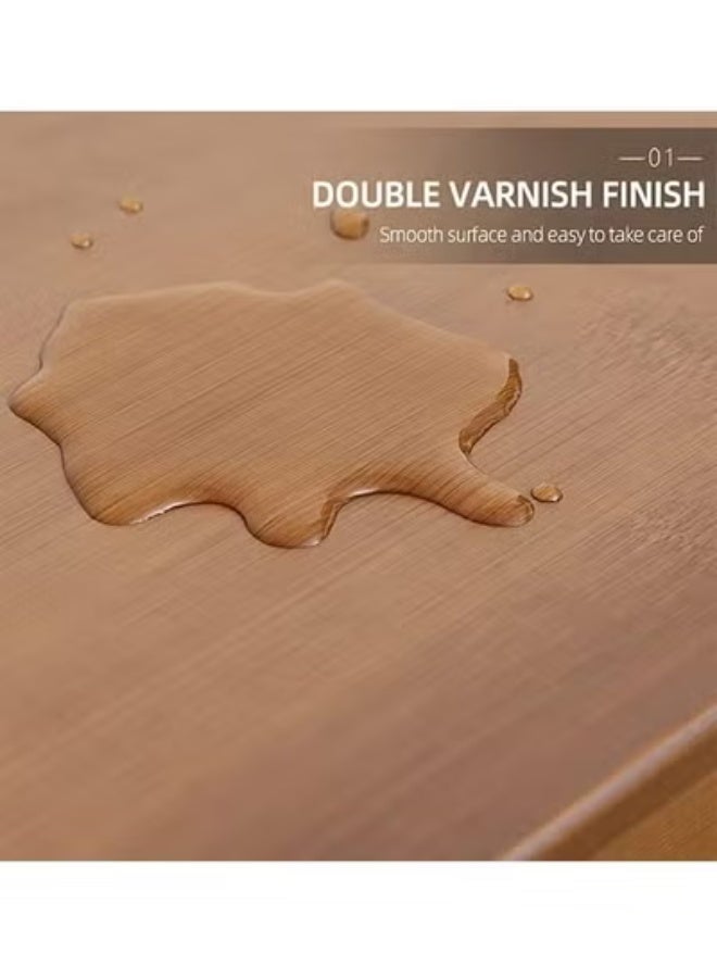 جين فان ل أنا خزانة أحذية، خزانة أحذية من الخيزران، خزانة أحذية مستقلة، خزانة تخزين عصرية ضيقة، مناسبة للممرات وغرف النوم والمداخل. مزودة بستارة غبار - 8 طبقات (بني) - Image 3