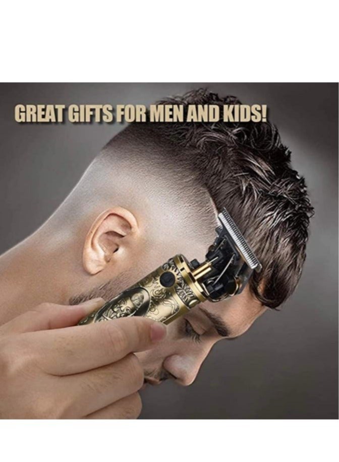 Men's Cordless Hair Clippers – Professional Beard Trimmer with Precision T-Blades - Image 5