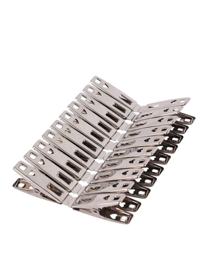 20-Pack Metal Towel Hooks - Heavy Duty Stainless Steel - Image 1