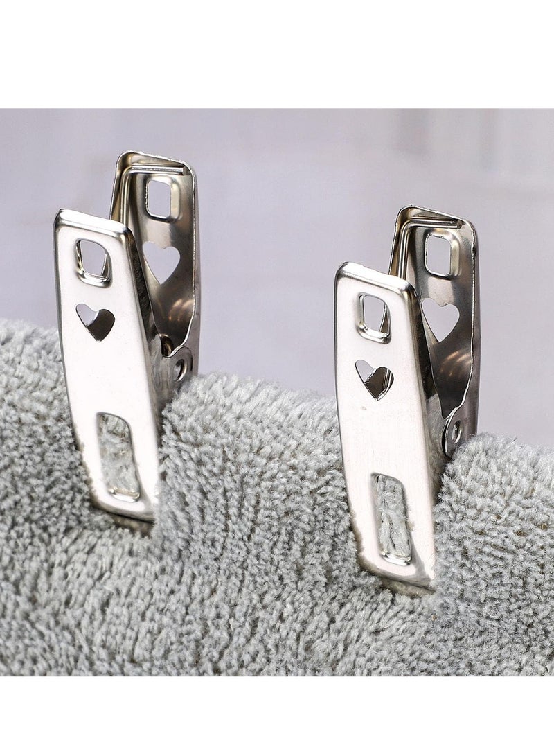 20-Pack Metal Towel Hooks - Heavy Duty Stainless Steel - Image 3